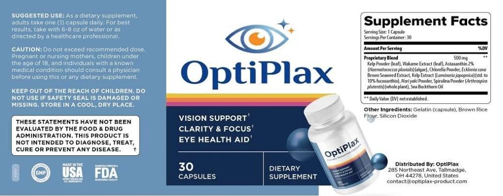 OptiPlax Ingredients